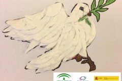 Actividad Interdisciplinar para el Día de la Paz en del I.E.S. Ramón y Cajal de Tocina “El Arco iris ilustrado por la Paz y la igualdad y Cuadros por la Paz”